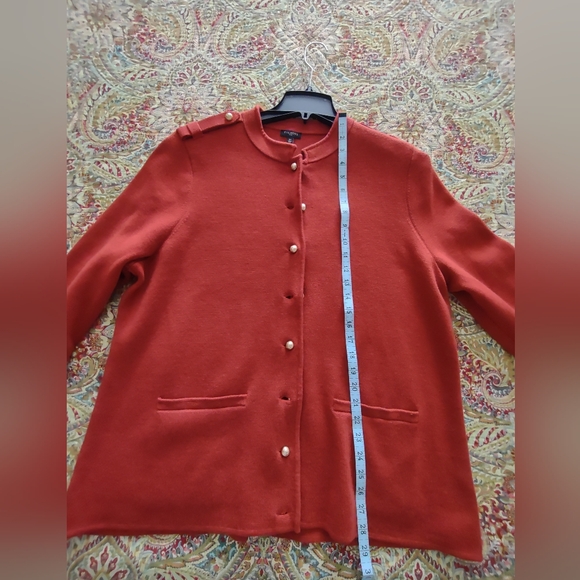 Talbots Merino Wool Blend Sweater Jacket, size 2X - Picture 8 of 10